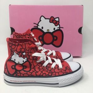 Hello Kitty Chuck Taylor Hi Red Youth 362996F OC11